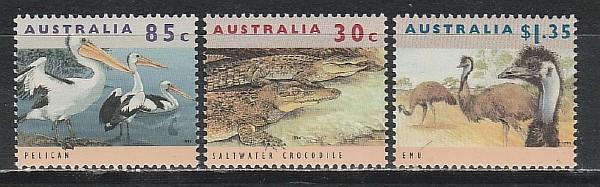 Фауна, Австралия 1994, 3 марки